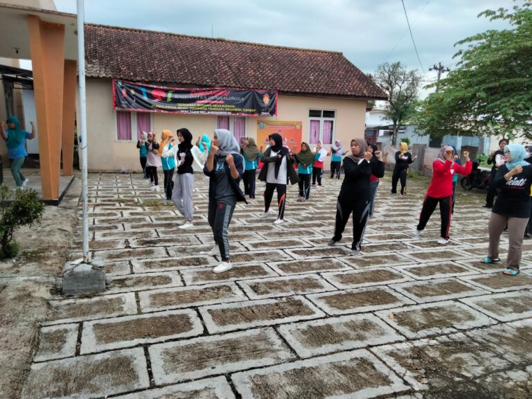 Senam Sehat Desa Tajug di lanjutkan POSBINDU PTM